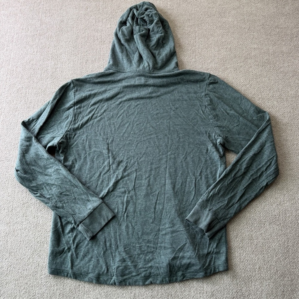 Marine Layer Pullover Shirt Hoodie Lightweight Teal Men's Size Large - Picture 8 of 8